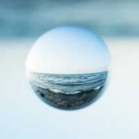 丸い水滴の静止画像